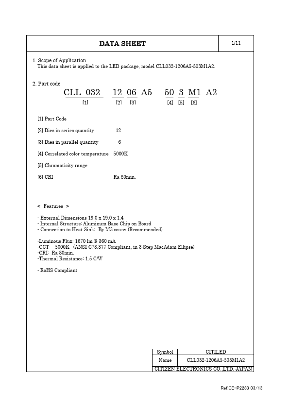 CLL032-1206A5-503M1A2