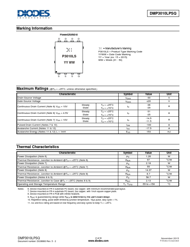 DMP3010LPSQ