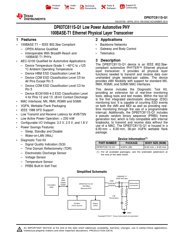 DP83TC811A1S