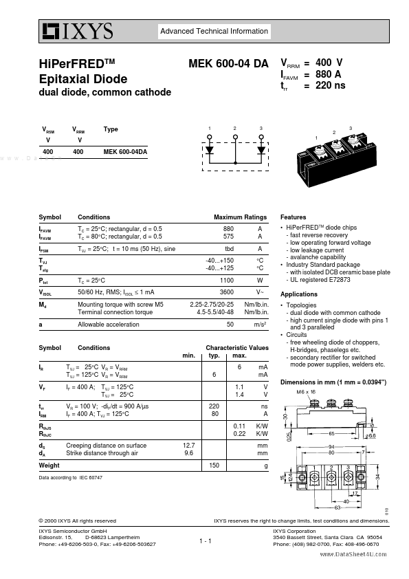 MEK600-04DA