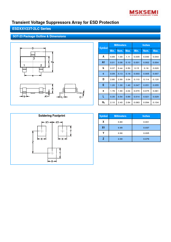 ESD05V23T-2LC