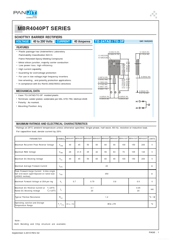 MBR40150PT