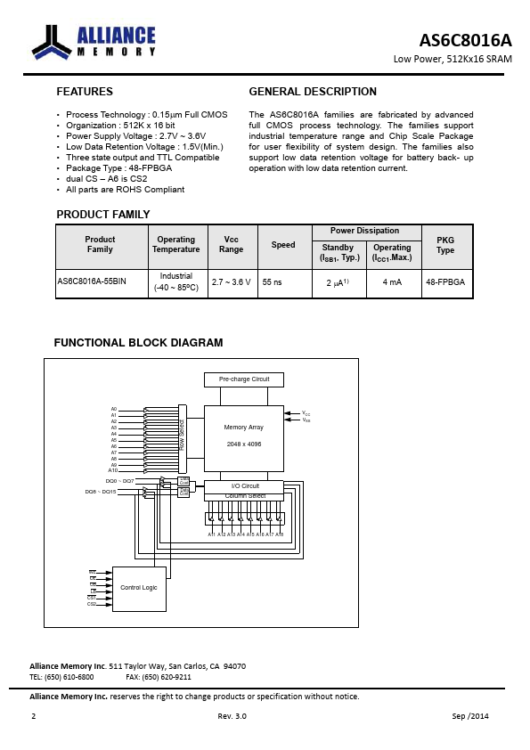 AS6C8016A