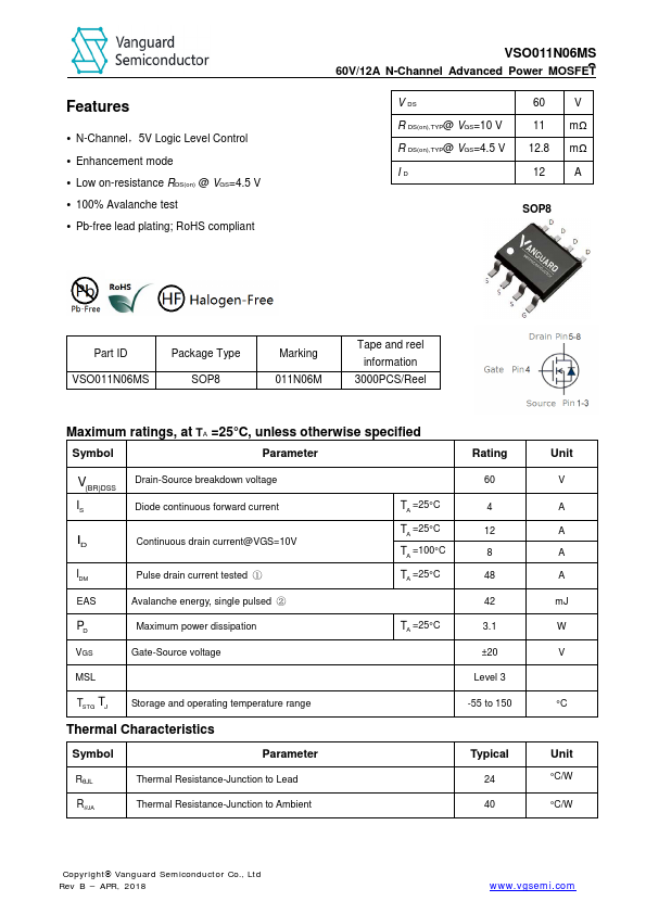 VSO011N06MS