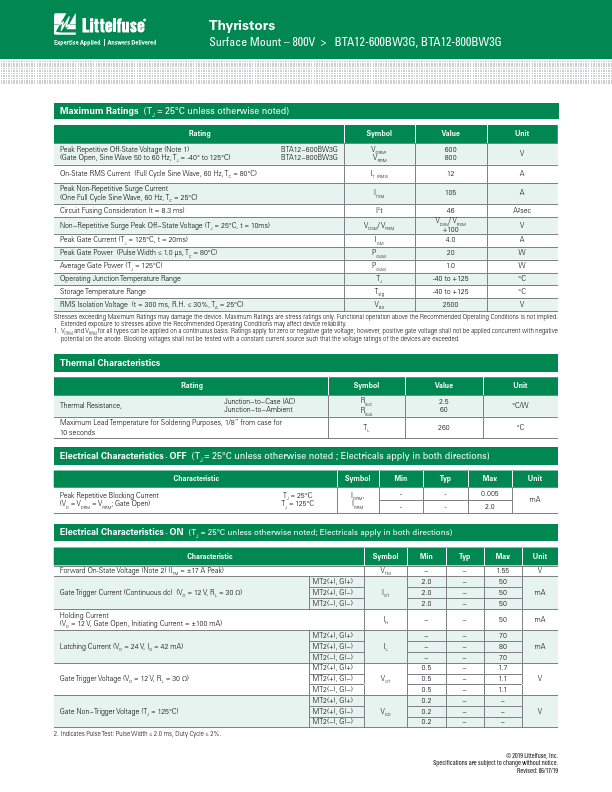 BTA12-600BW3G