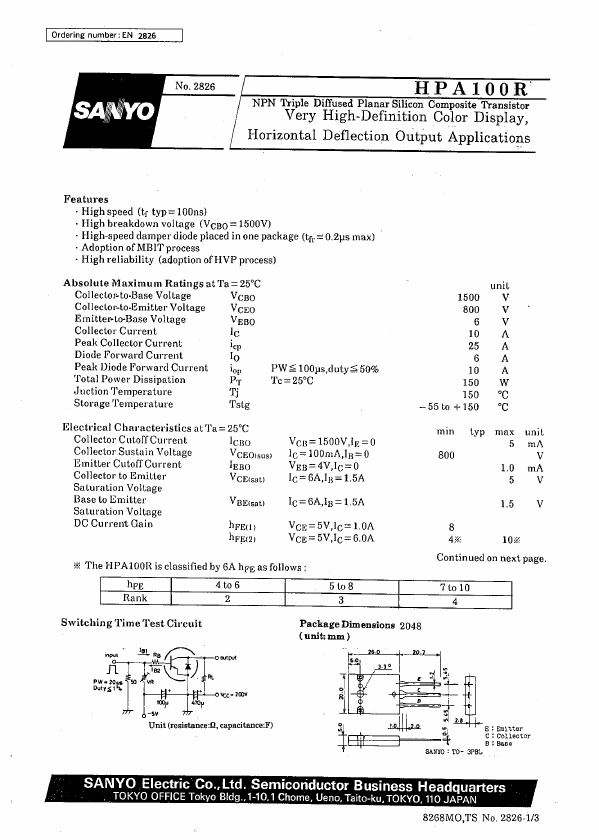 HPA100R