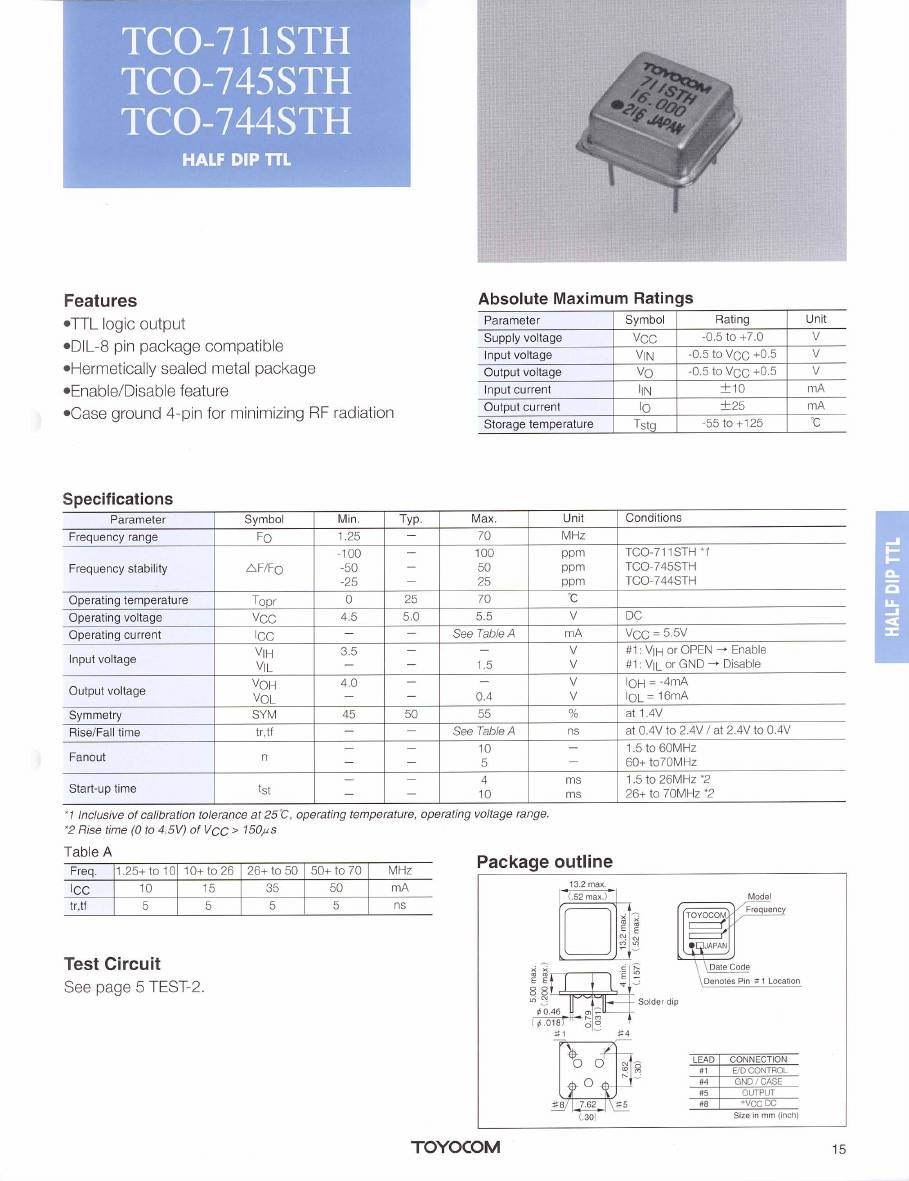 TCO-745STH