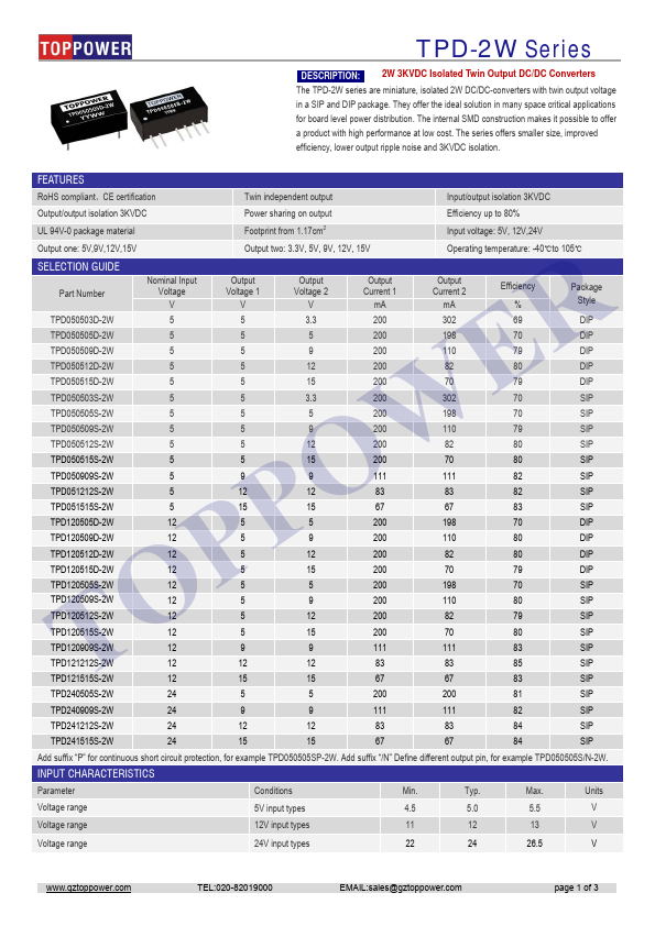 TPD240505S-2W