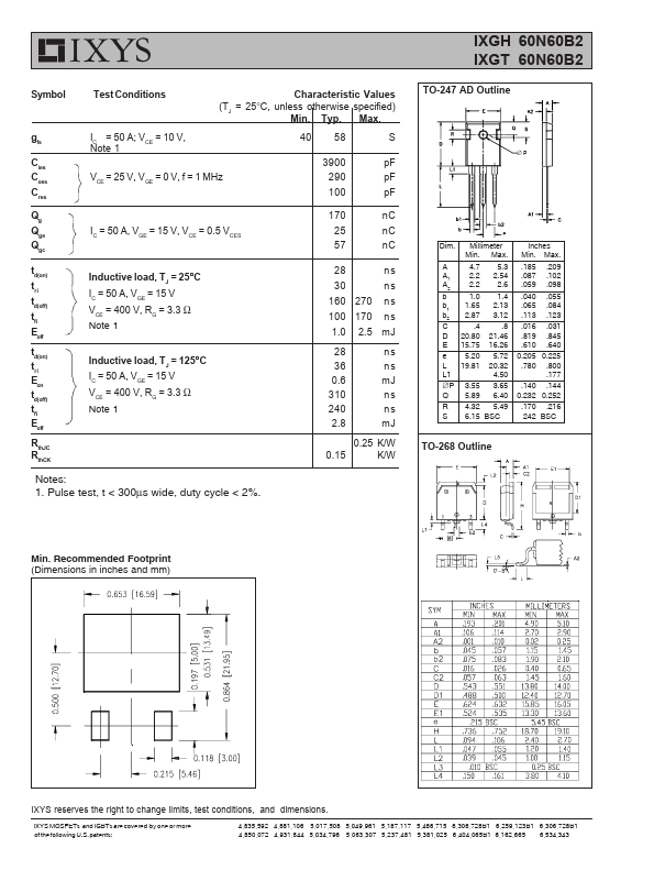 IXGH60N60B2