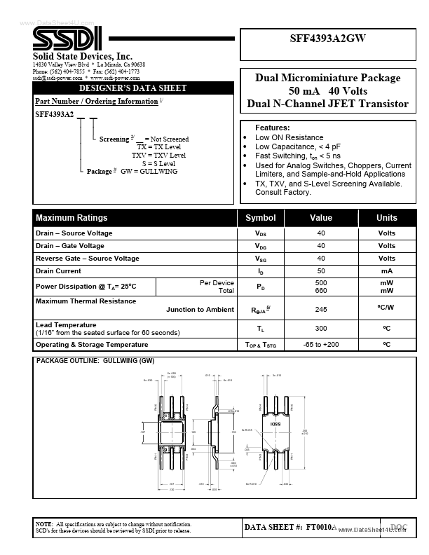 SFF4393A2GW