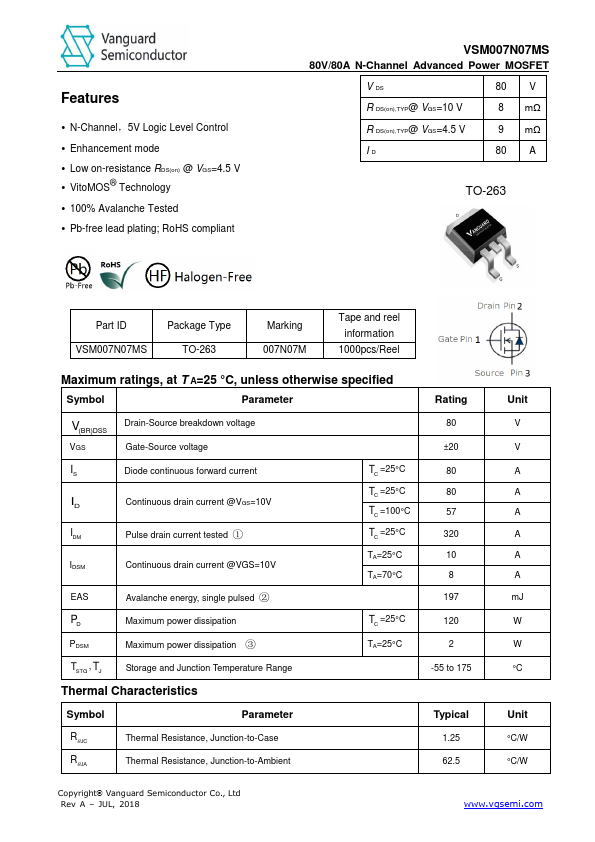 VSM007N07MS