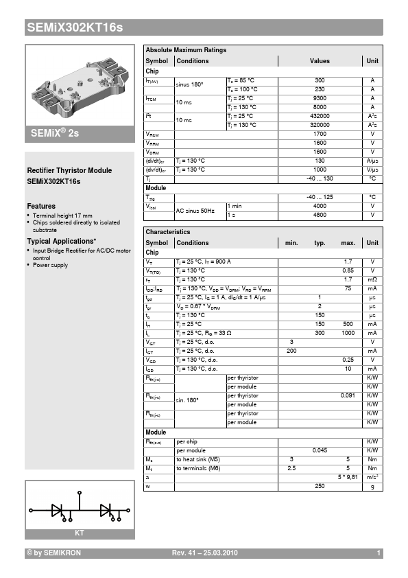 SEMIX302KT16S