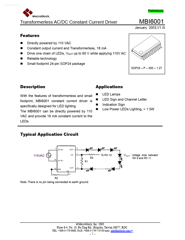 MBI6001