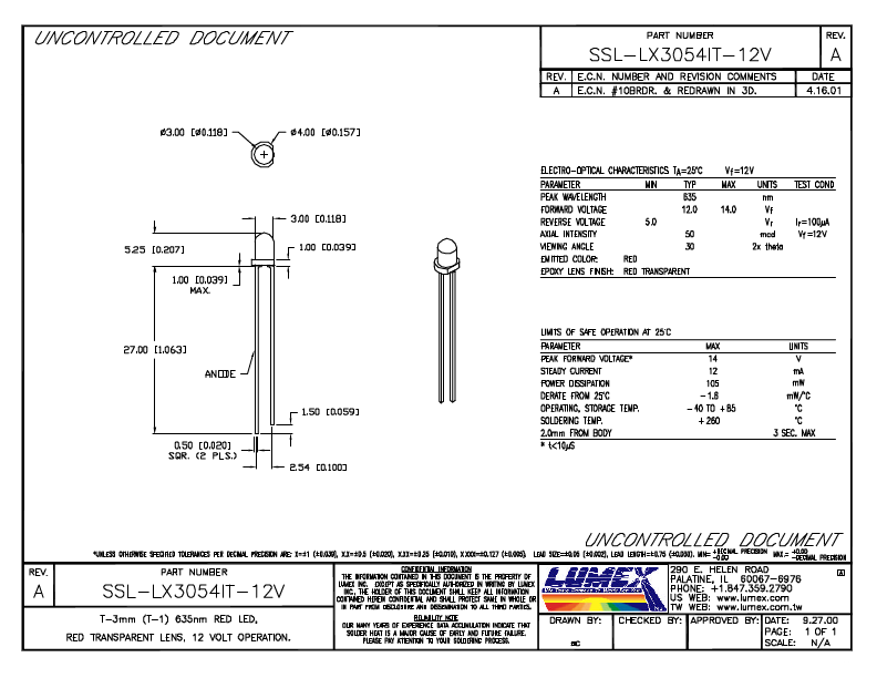 SSL-LX3054IT-12V