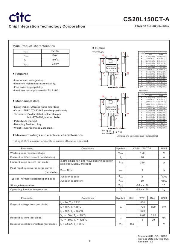 CS20L150CT-A