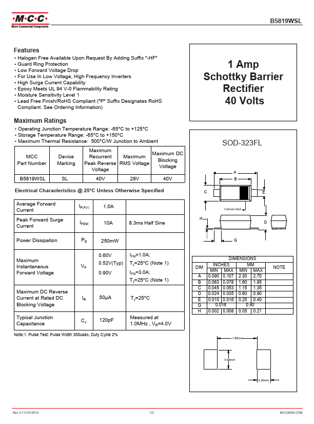 B5819WSL