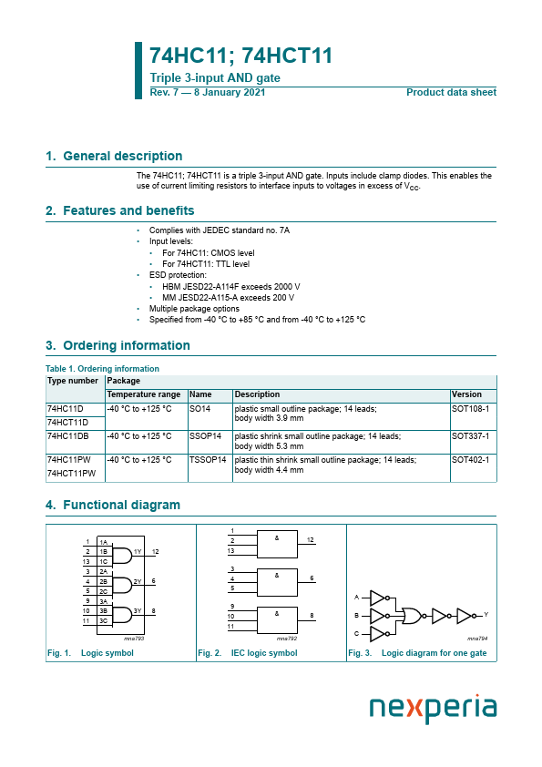 74HC11D