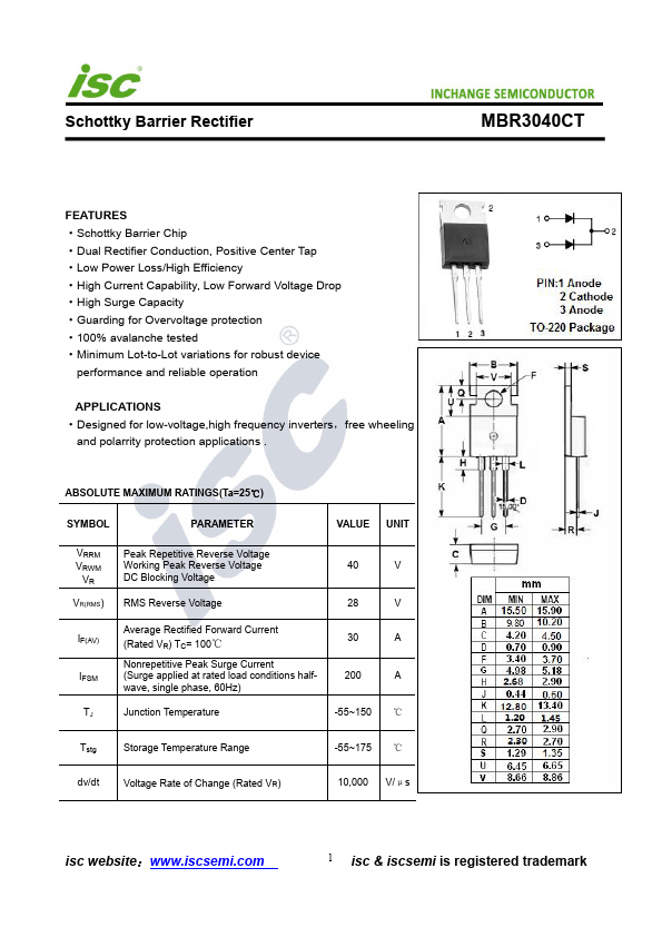 MBR3040CT