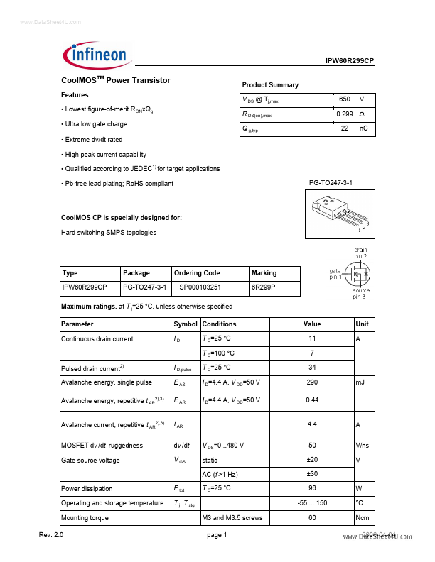 IPW60R299CP