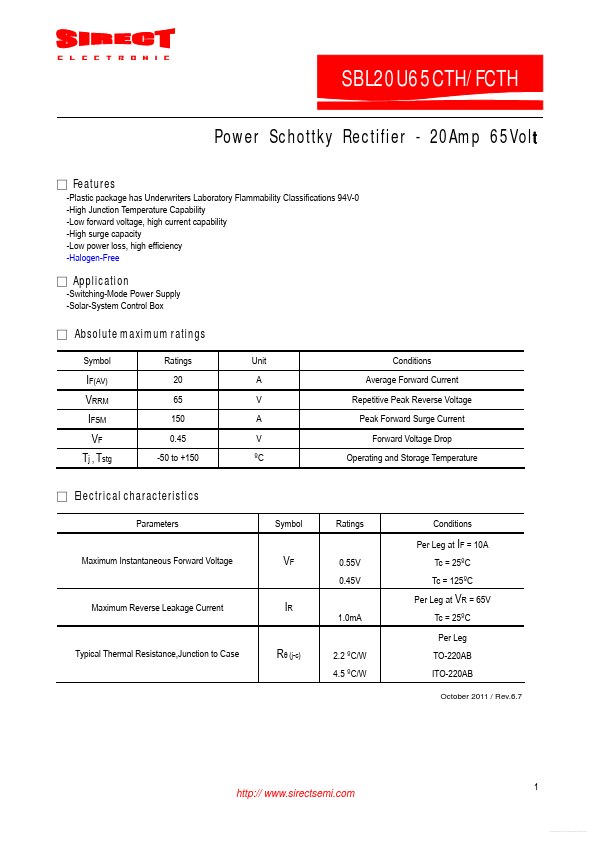 SBL20U65CTH