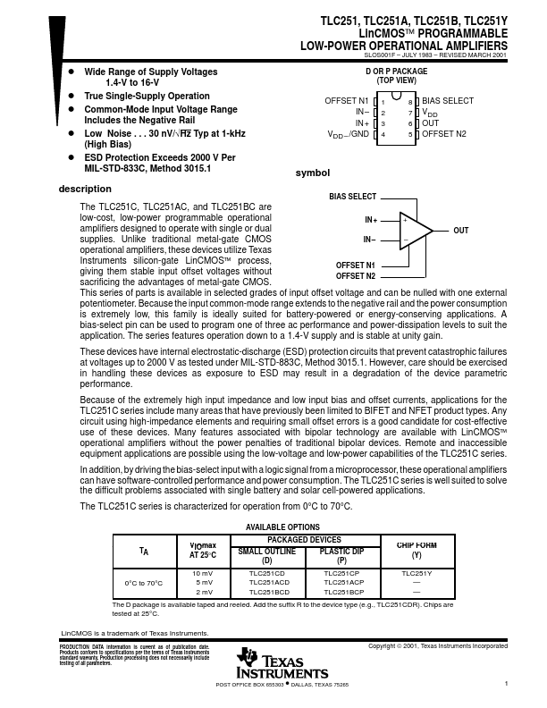 TLC251B