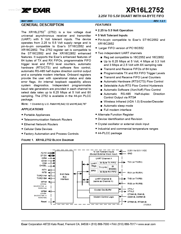 XR16L2752