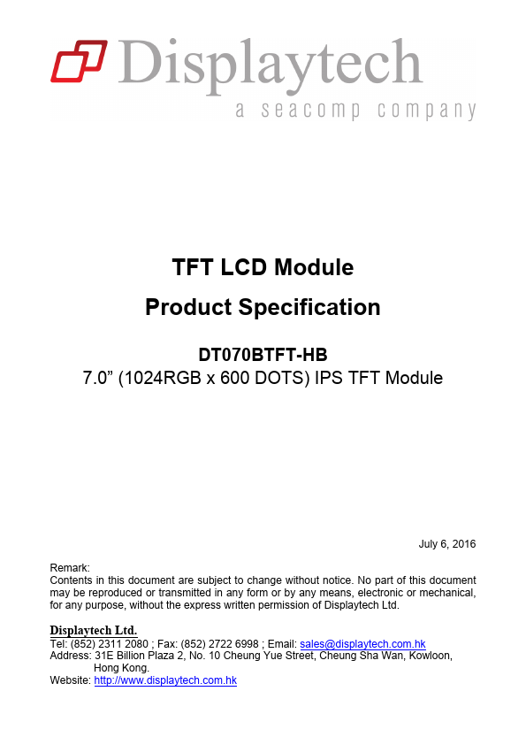 DT070BTFT-HB