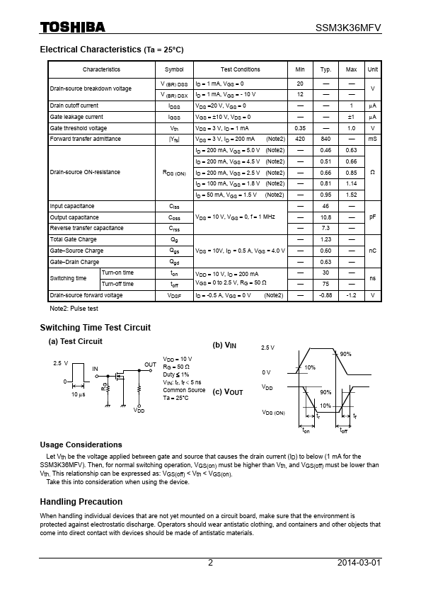 SSM3K36MFV