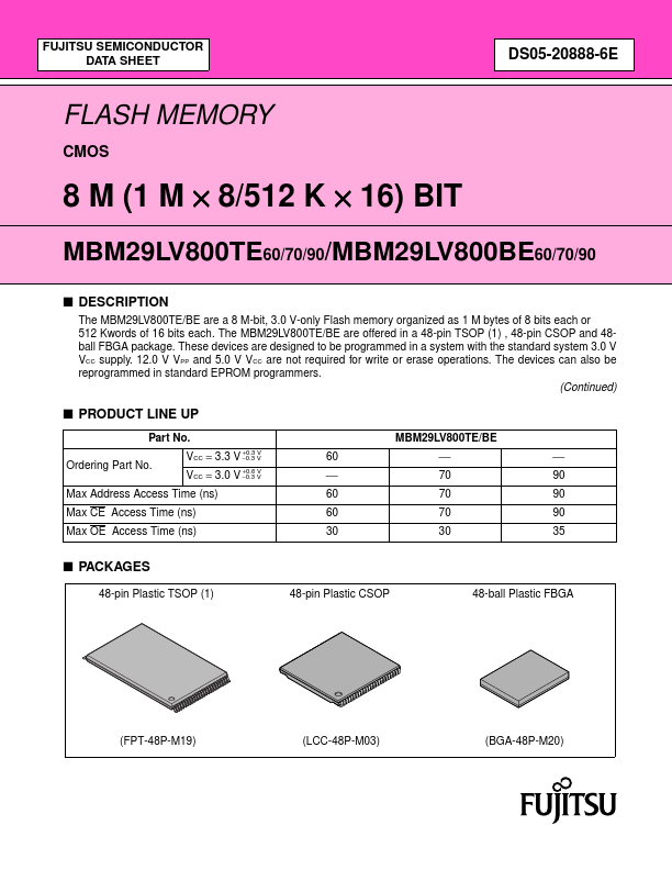 MBM29LV800BE