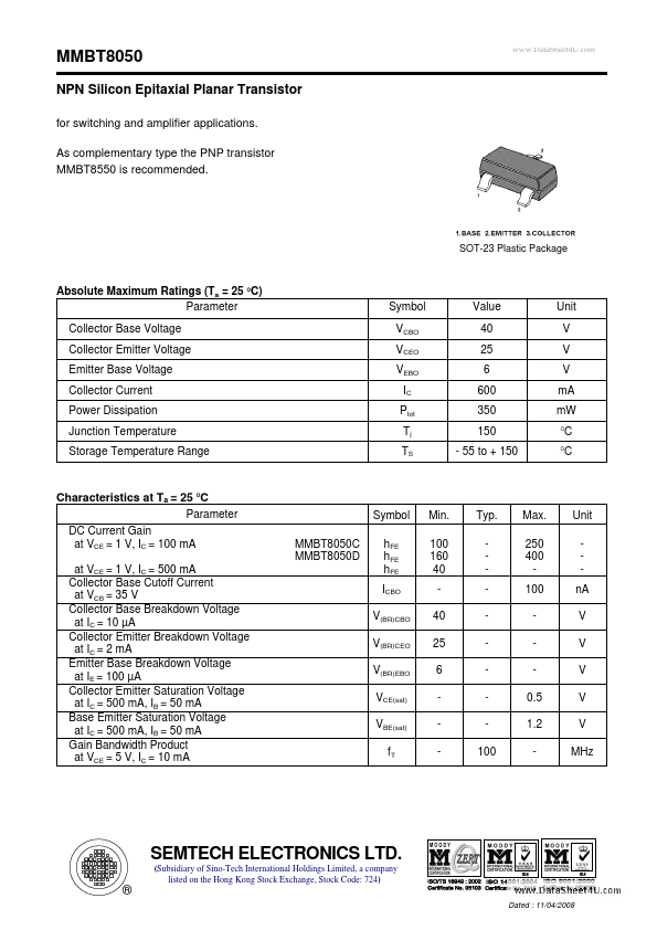 MMBT8050