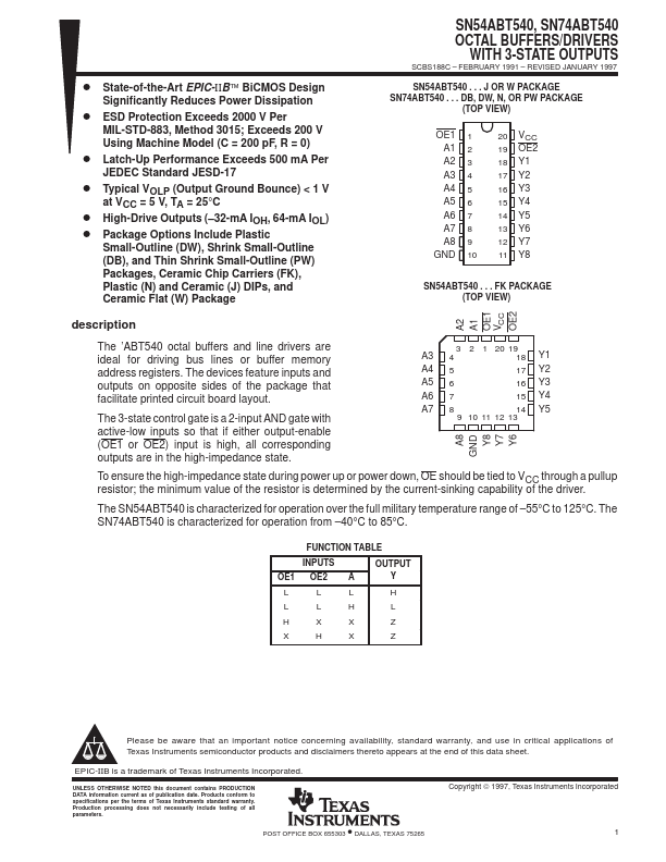 SN54ABT540