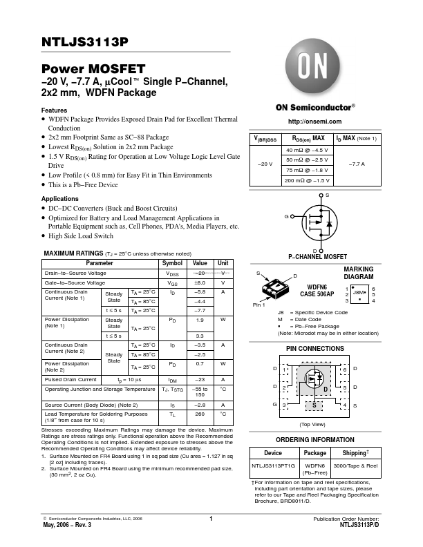 NTLJS3113P