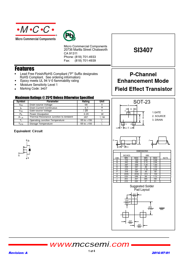 SI3407