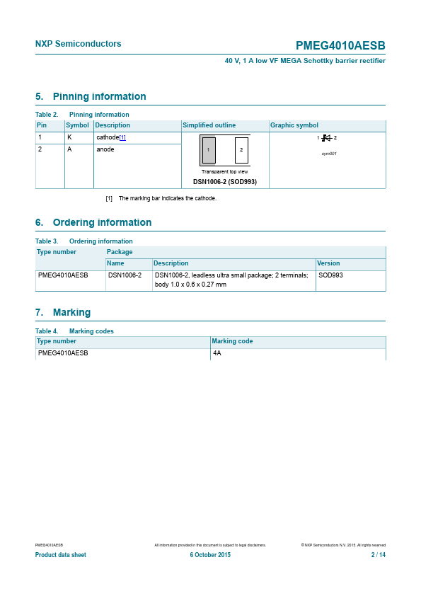 PMEG4010AESB