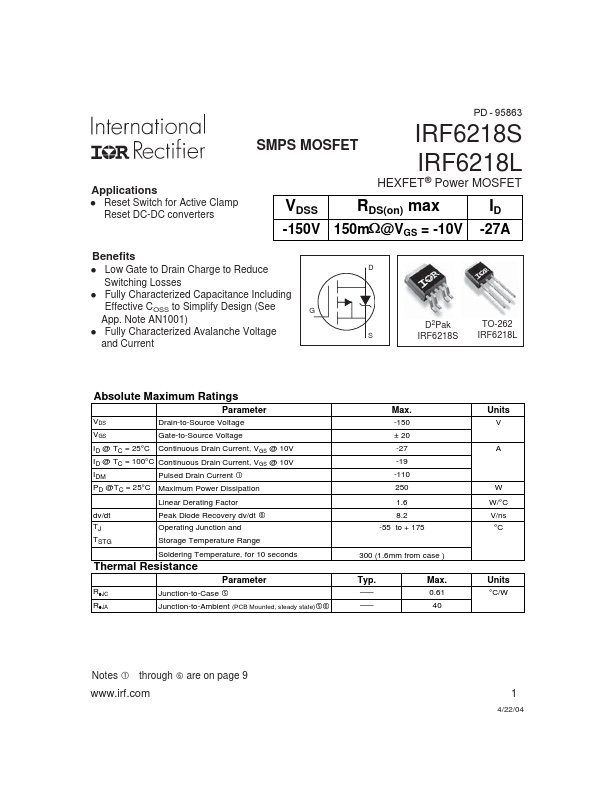 IRF6218S