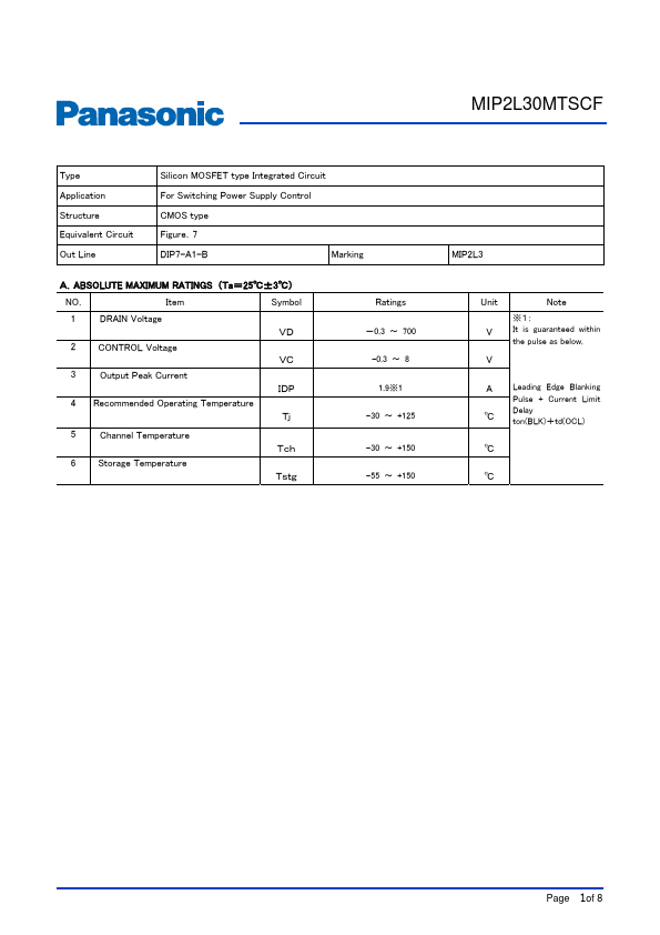 MIP2L30MTSCF