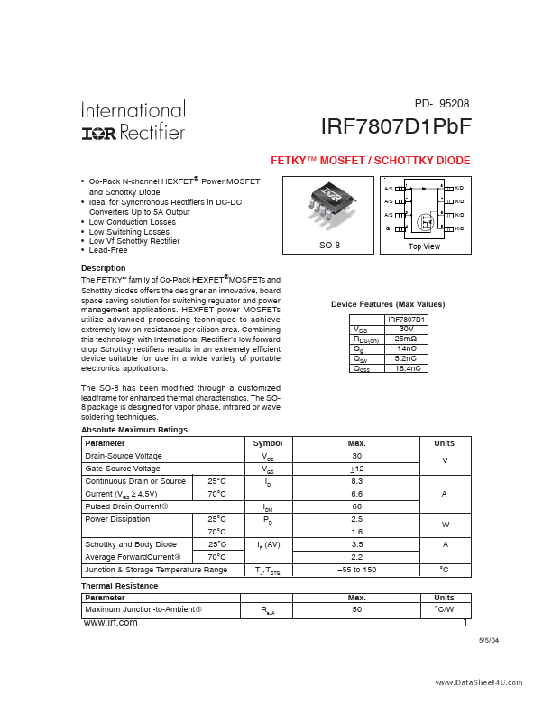 IRF7807D1PBF