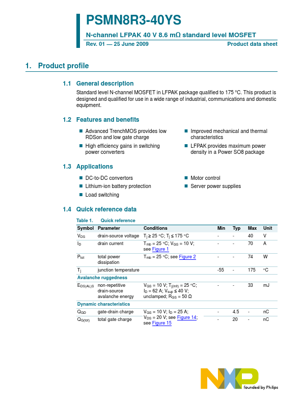 PSMN8R3-40YS