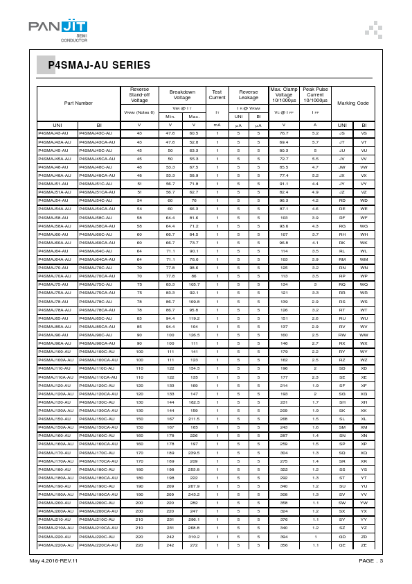 P4SMAJ8.5A-AU