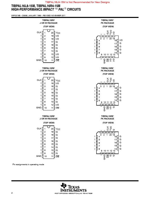 TIBPAL16R6-15M