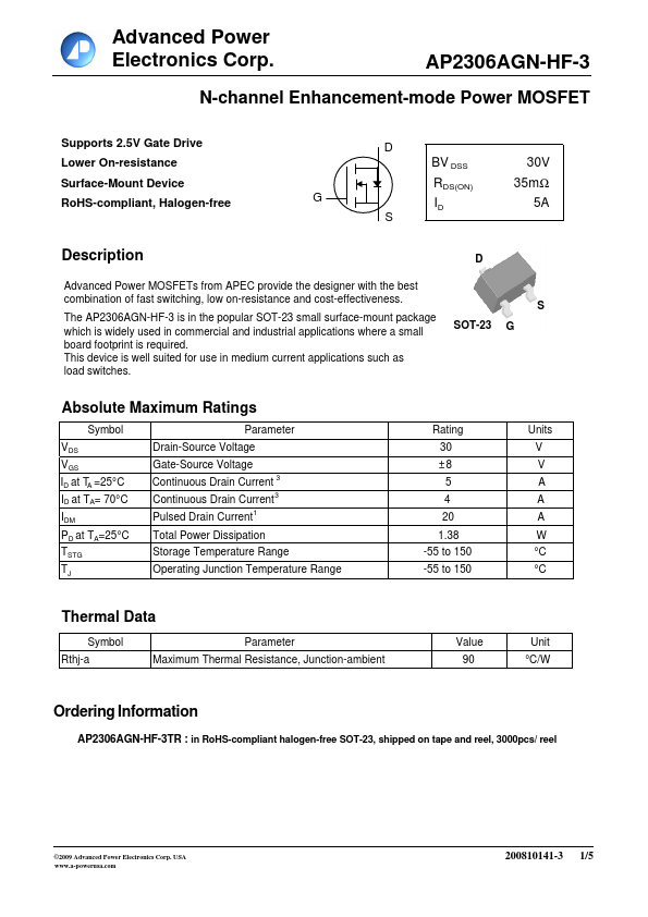 AP2306AGN-HF-3