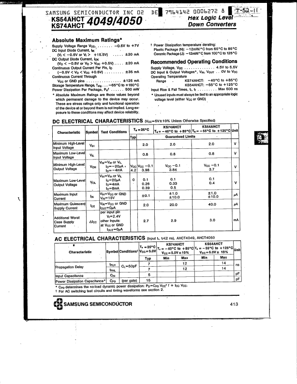 KS74AHCT4049