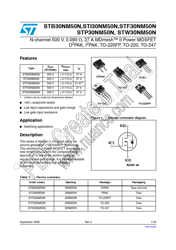 STF30NM50N