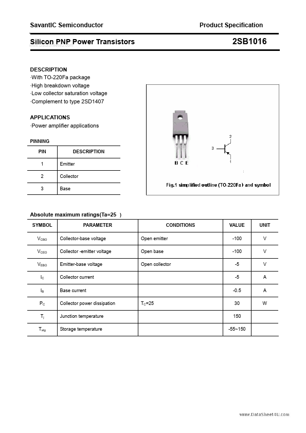 2SB1016