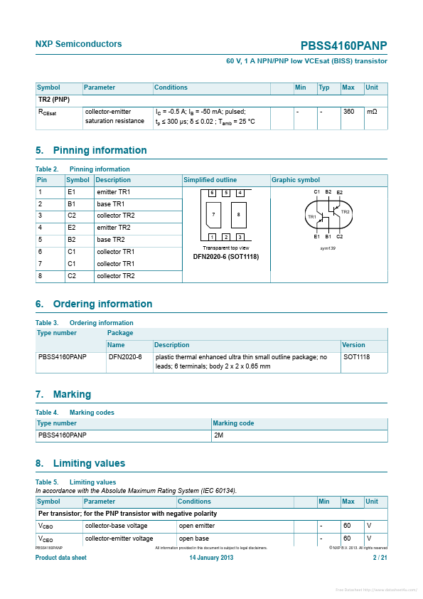 PBSS4160PANP