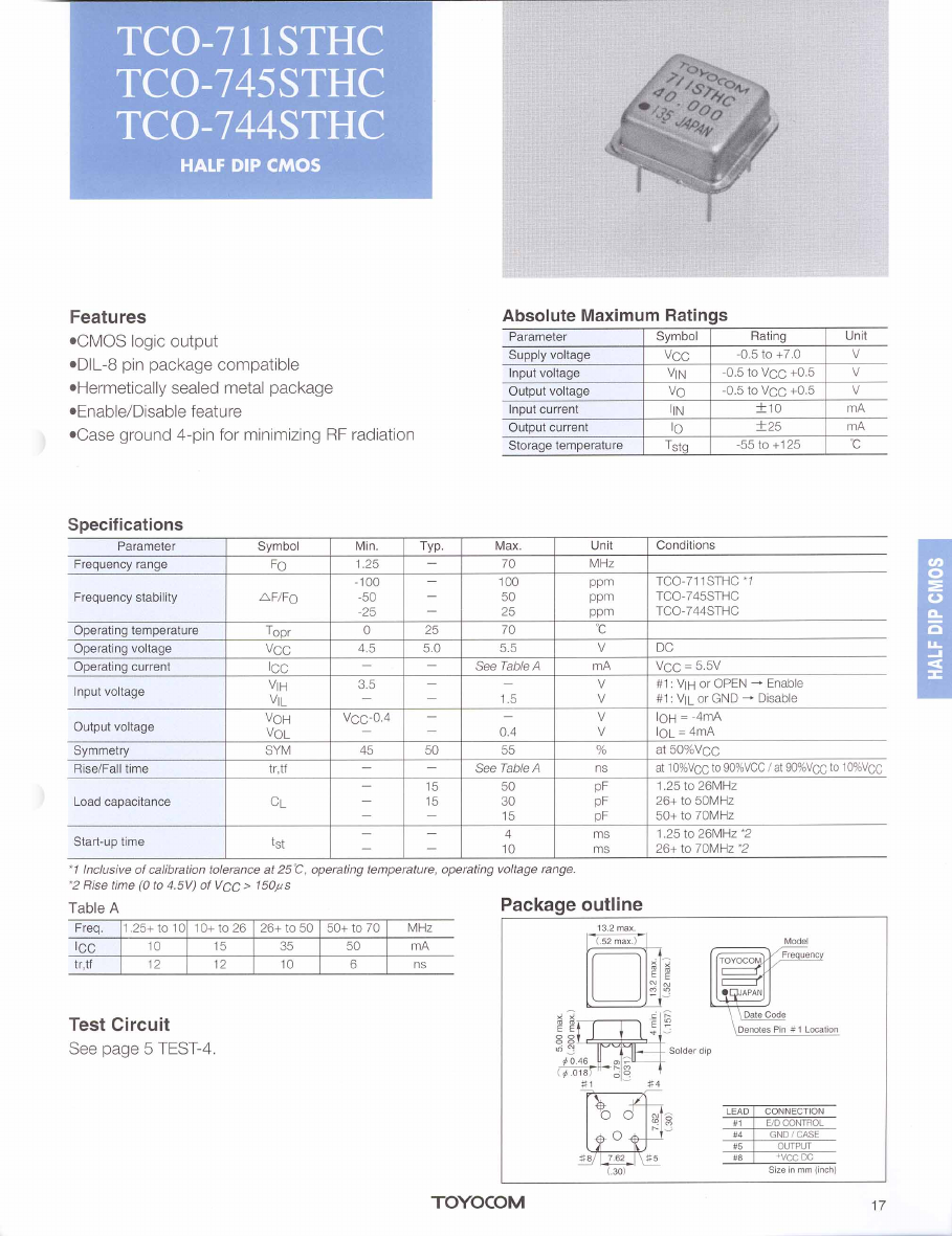 TCO-711STHC