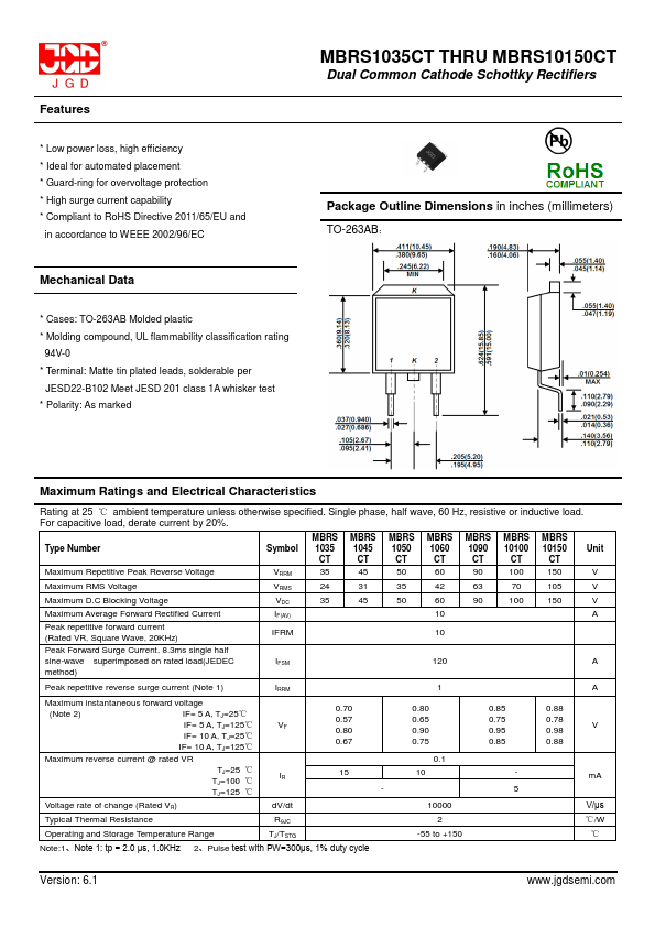 MBRS10150CT