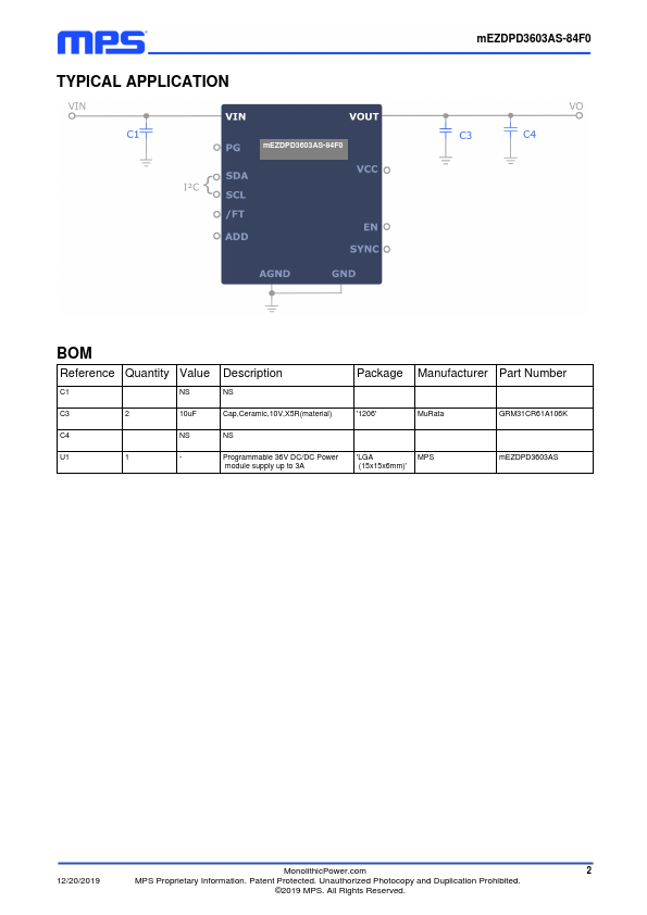 mEZDPD3603AS-84F0