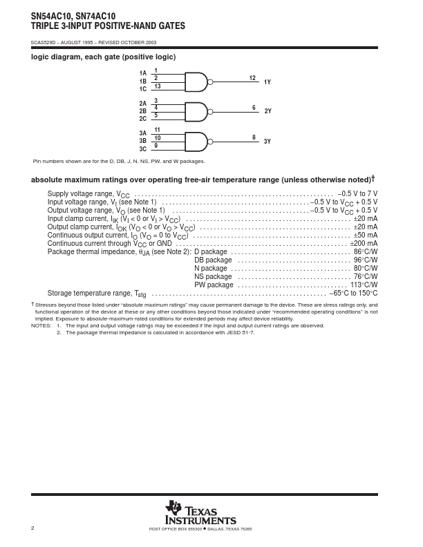 SN54AC10