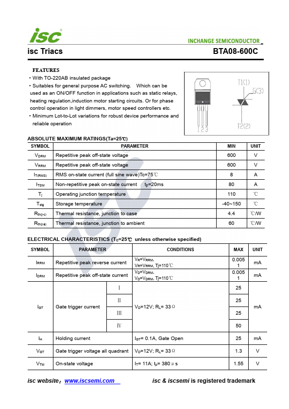 BTA08-600C